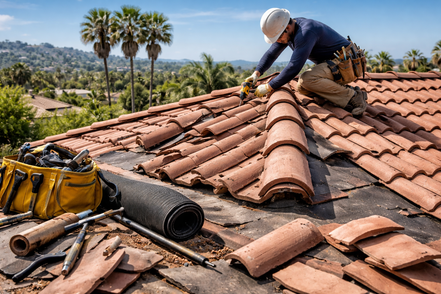 Roof repairs in California