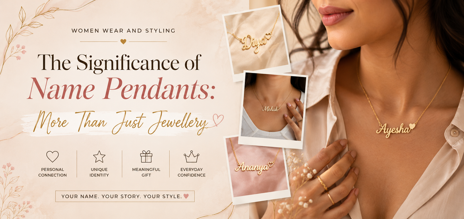 The Significance of Name Pendants: More Than Just Jewellery